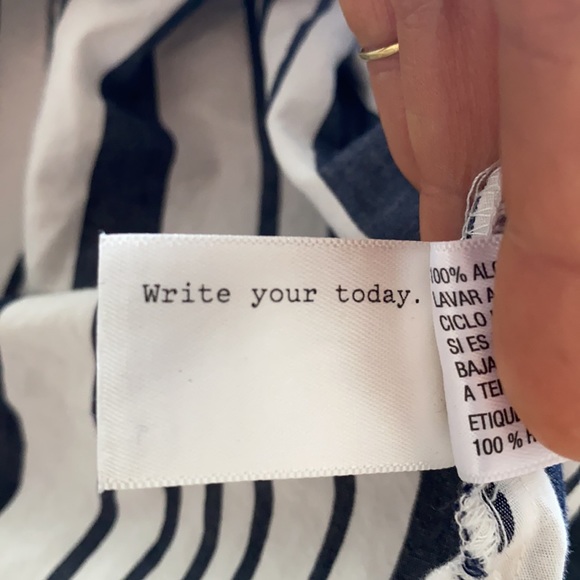 A new day ruffled sleeves button down boxy blouse - Picture 8 of 8